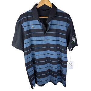 NWT Radmor Golf XL Taylor Alternate Route Polo - Blue‎ Graphite True Blue Active